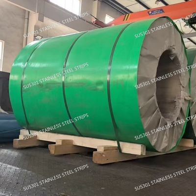 Cold Rolled SUS301 Spring Steel Strip EN 1.4310 Equivalent Custom Width Up To 600mm
