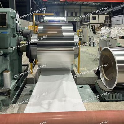 301 Stainless Steel Strip Half Hard Temper | Cold Rolled, 0.1mm-3.0mm Thick x 10mm-500mm Width
