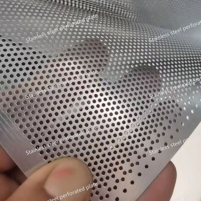 Industrial Micro Perforated Stainless Steel Mesh Panel High Flow, Fine Filtering, Architectural Design
