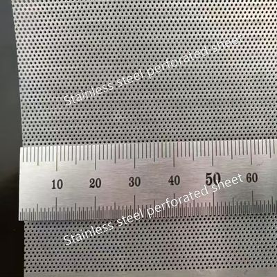 Duplex 2205 / S31803 / 1.4462 Stainless Steel Perforated Sheet With Small Diameter Round Hole 0.4mm 0.5mm 0.6mm 0.8mm for Chemail Area