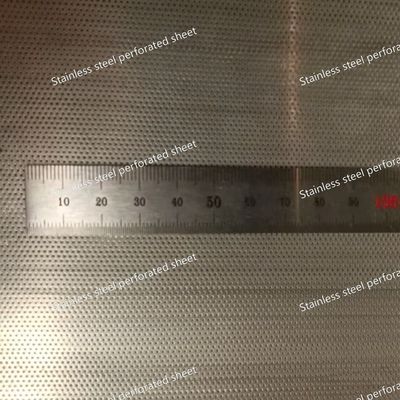 Duplex 2205 / S31803 / 1.4462 Stainless Steel Perforated Sheet With Small Diameter Round Hole 0.4mm 0.5mm 0.6mm 0.8mm for Chemail Area