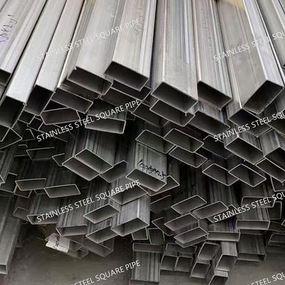304 Stainless Steel Square Tubing 40x40mm 60x60mm 80x80mm Custom Cut