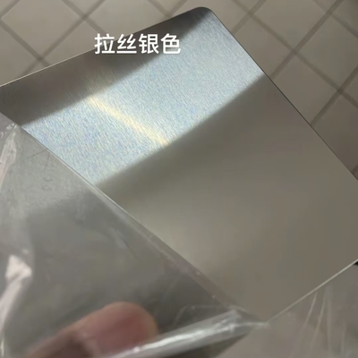 Sliver Color Stainless Steel Sheet Mirror 8K Finishing / Hairline SS Sheet NO.4 Anti-finger Print