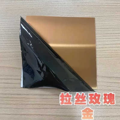 SUS304 Stainless Steel Sheet PVD Film Protect With Gold , Black , Bronze , Sliver Color