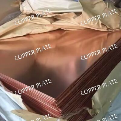 Premium CU-ETP Oxygen-Free Copper Sheet Thickness 0.5 - 80.0mm with Excellent Thermal Performance