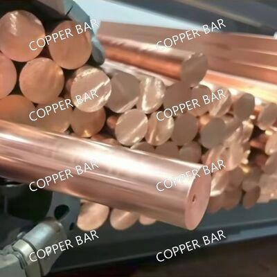 C11000 Bare Copper Rod 99.9% Pure, Annealed for Superior Ductility Diameter 4 - 300mm