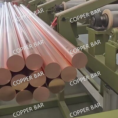T2 /C11000 / C110 Copper Round Bar 99.90% Pure Copper Hot Rolled Industrial Application