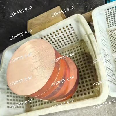 T2 /C11000 / C110 Copper Round Bar 99.90% Pure Copper Hot Rolled Industrial Application