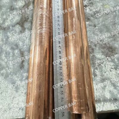 Pure Copper Round Bar Cu-ETP 99.95% Pure Copper Rod Hot Rolled Diameter 10 - 300mm In Custom Length