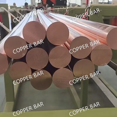 Premium C11000 Copper Round Bar ASTM B187 Standard, Solid Copper Alloy 110 Rod, Stock Ready