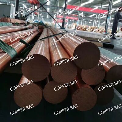 Premium C11000 Copper Round Bar ASTM B187 Standard, Solid Copper Alloy 110 Rod, Stock Ready
