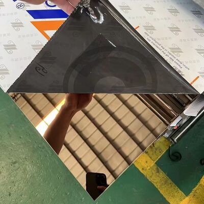 SUS304 / AISI304 8K Mirror Stainless Steel Sheet Thickness 0.4 - 3.0mm 4ft*8ft for Decoration