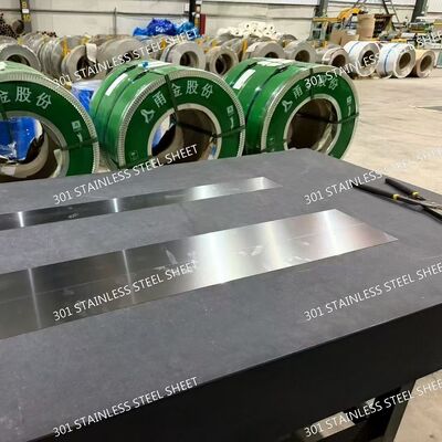 ASTM JIS EN Standard 301 Stainless Steel Sheet Thickness 0.2 - 3.0mm Cold Rolled 2B Surface