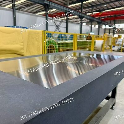 301 / SUS301 / 1.4310 Stainless Steel Sheet 0.1 - 3.0mm Thickness Precision Slit Cutting Without Burr With EN 10204-3.1 Certificate