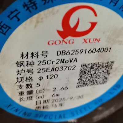 25Cr2MoVA Alloy Steel Round Bar Diameter 10 - 300mm Custom Cutting in Length
