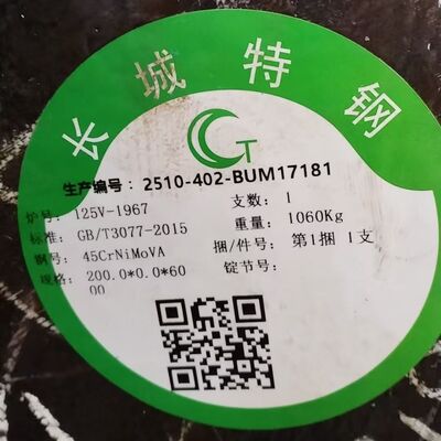 Quenched & Tempered 45CrNiMoVA Alloy Structural Steel Round Bar