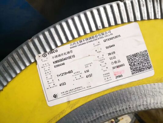 Cold Rolled Corrosion Resistant AISI 444 Stainless Steel Sheet for Water Tank Applications