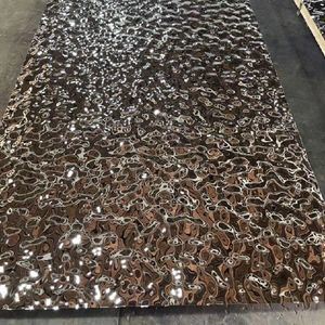 Water Ripple Stainless Steel Sheet 0.5mm - 1.0mm Thickness Mirror Surface for Wall Panel Decoration