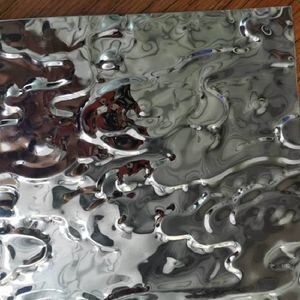 304 Grade Stainless Steel Water Ripple Sheet with 0.3 - 3.0mm Thickness and Polished Surface for Decorative Applications