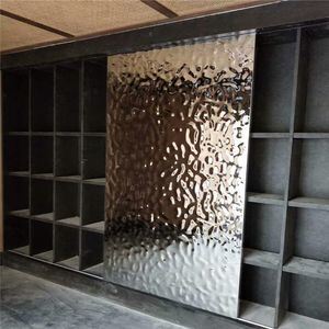 AISI304 1000 x 2000mm Water Ripple Stainless Steel Sheet with Polished Surface for Decorative Applications