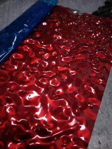 201 304 Grade Stainless Steel Press Plate with Water Ripple Pattern and Polished Surface for Decorative Applications