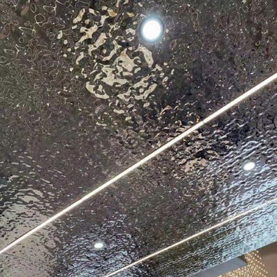 Water Ripple Pattern Stainless Steel Sheet with 0.3 - 3.0mm Thickness and Polished Surface for Decorative Applications