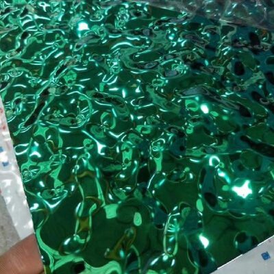 304 Grade Water Ripple Design Embossed Stainless Steel Sheet 0.3 - 3.0mm Thickness for Decorative Applications