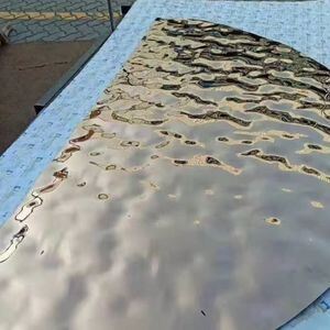 AISI304 Stainless Steel Water Ripple Sheet 4FT*8FT Embossed Sheet with Polished Surface