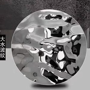 AISI304 Grade Water Ripple Stainless Steel Sheet with 0.4 - 1.5mm Thickness and Polished Surface for Decorative Wall Panels