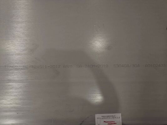ASME SA240 S30408 No. 1 Surface 304 Stainless Steel Plate for Industrial Applications