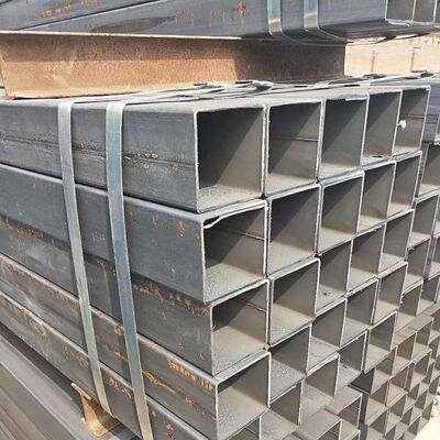 Black Surface Treatment Square Steel Tube with 30*30-500*500 Size Range and Galvanized or Painted Surface
