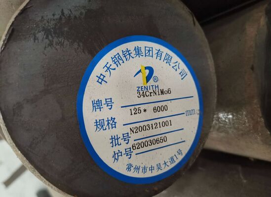 DIN 1.6580 34CrNiMo6 Hot Rolled High Tensile Alloy Steel Round Bar Size 10-350mm