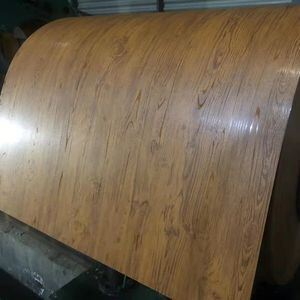 Wood Pattern Prepainted Galvanized Steel Coil PPGI with 1220*2440mm Specification for Container Plate