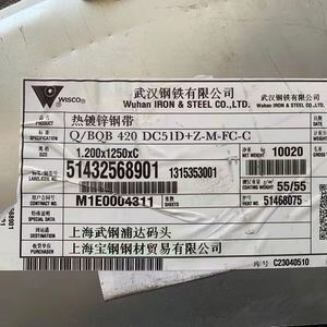 Wusteel DX51D+Z Galvanized Steel Coil 0.6 - 3.0mm Thickness for Container Plate Application