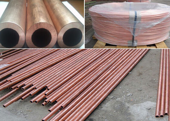 ASTM UNS C10100 Oxygen Free Red Copper Seamless Tube for High Conductivity Applications