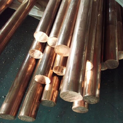C11000 Copper Bar and Rod ASTM Standard Round Copper with Diameter 4 - 200mm Custom Cutting Any Length