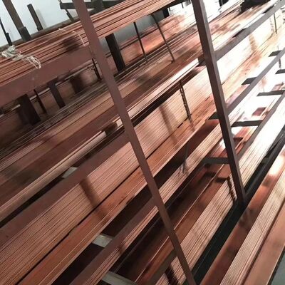 Pure Copper Flat Bar C11000 / T2 Copper Flat Plate in 6m Length for Electronic Area