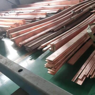 Pure Copper Flat Bar C11000 / T2 Copper Flat Plate in 6m Length for Electronic Area
