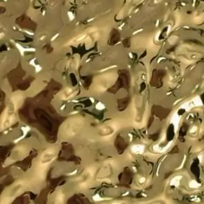 Яркая поверхность воды в водовороте Нержавеющая сталь Листы пластины 4ft * 8ft с лазерной пленкой защитить 0