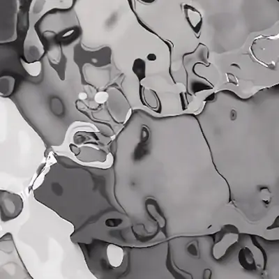 Яркая поверхность воды в водовороте Нержавеющая сталь Листы пластины 4ft * 8ft с лазерной пленкой защитить 1